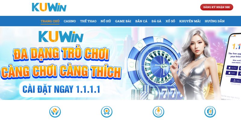 Giao diện của Live Casino KUWIN thân thiện với mọi khách hàng